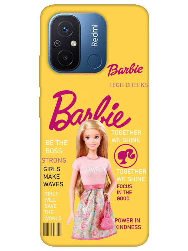 Redmi%2012C%20Barbie%20Sarı%20Telefon%20Kılıfı