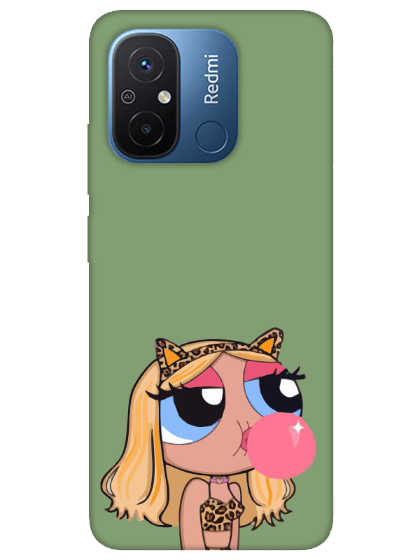 Redmi%2012C%20Powerpuff%20Girls%20Yeşil%20Telefon%20Kılıfı