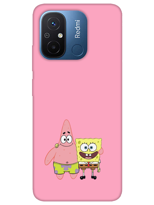 Redmi%2012C%20Sünger%20Bob%20Ve%20Patrickstar%20Pembe%20Telefon%20Kılıfı