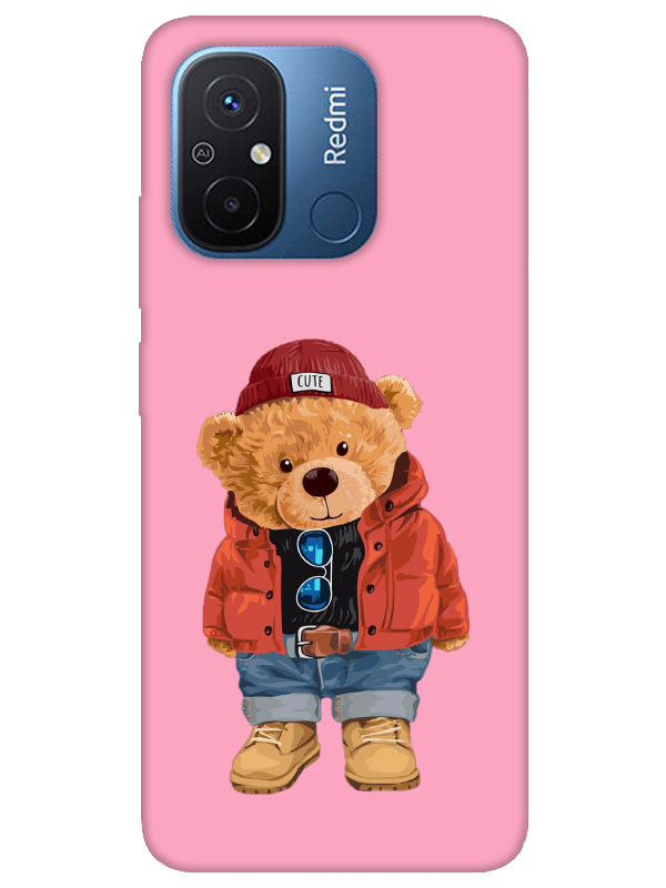 Redmi%2012C%20Teddy%20Bear%20Pembe%20Telefon%20Kılıfı