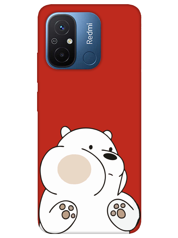 Redmi%2012C%20Panda%20Kırmızı%20Telefon%20Kılıfı