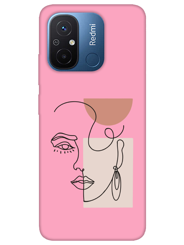 Redmi%2012C%20Women%20Art%20Pembe%20Telefon%20Kılıfı