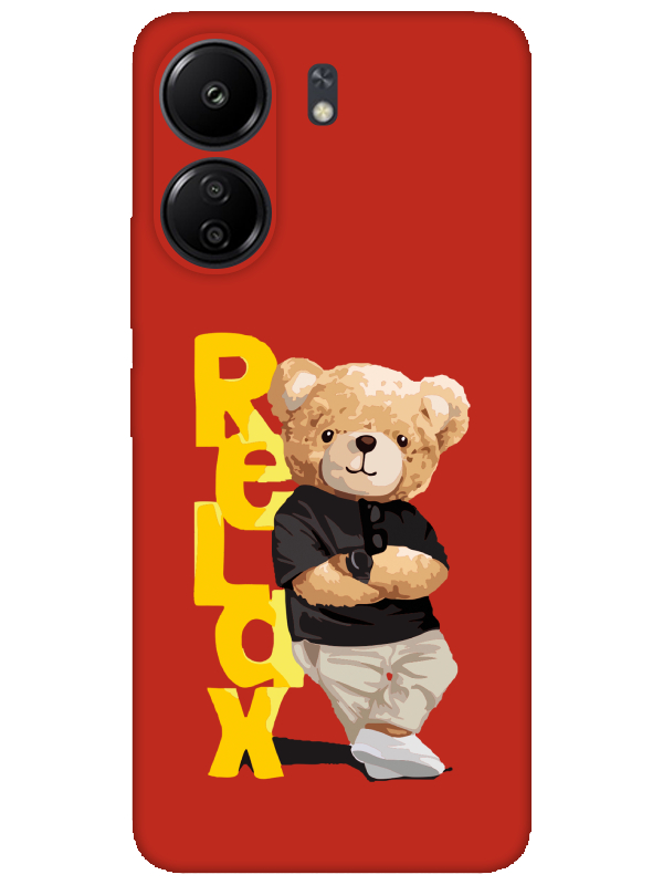 Redmi%2013C%20Teddy%20Bear%20Relax%20Kırmızı%20Telefon%20Kılıfı