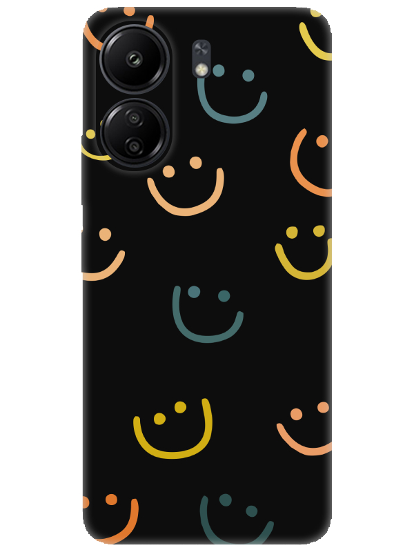 Redmi%2013C%20Emoji%20Gülen%20Yüz%20Siyah%20Telefon%20Kılıfı