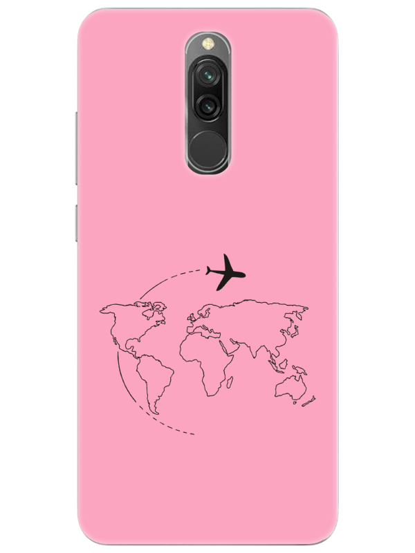 Redmi%208Face%20Art%20Pembe%20Telefon%20Kılıfı