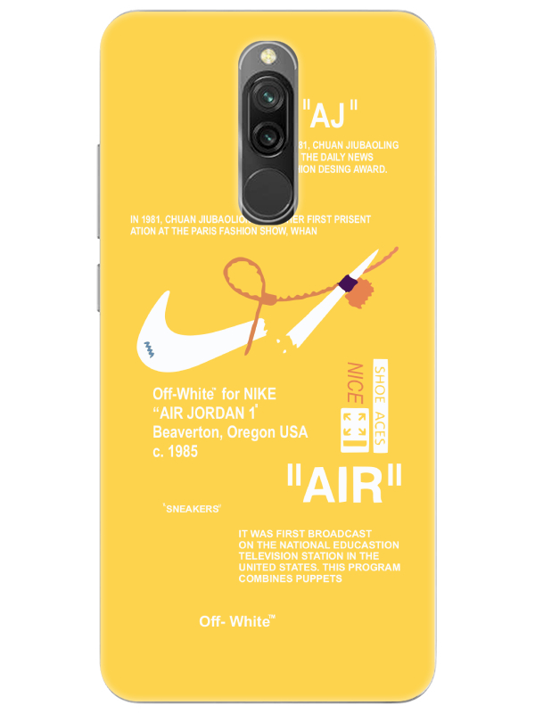 Redmi%208%20Nike%20Air%20Sarı%20Telefon%20Kılıfı