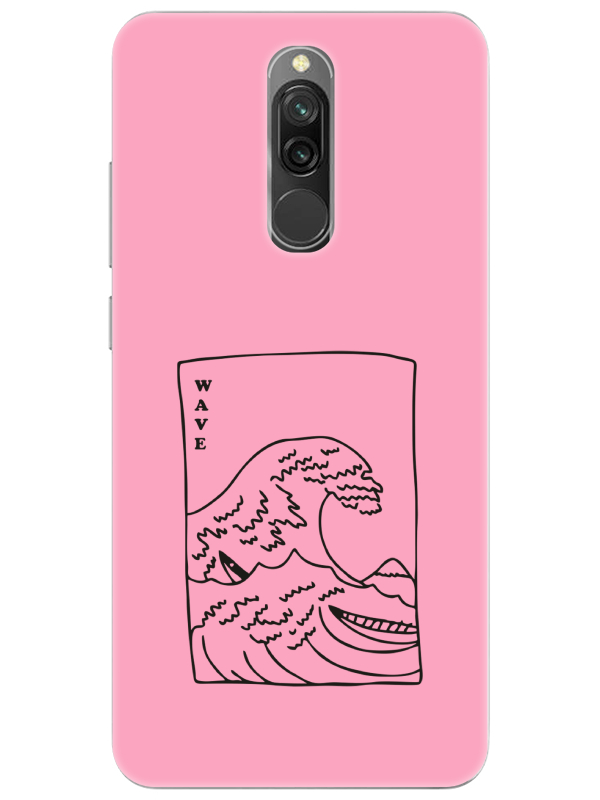 Redmi%208%20Kanagawa%20Wave%20Pembe%20Telefon%20Kılıfı