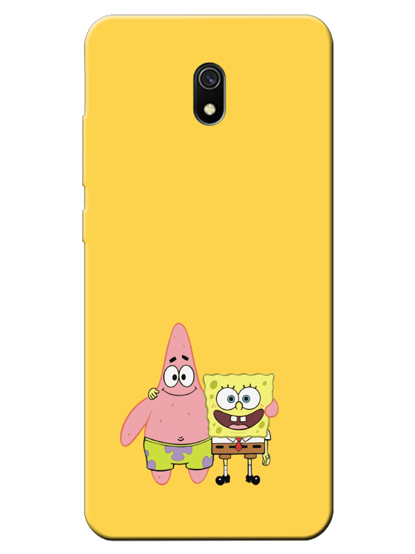 Redmi%208A%20Sünger%20Bob%20Ve%20Patrickstar%20Sarı%20Telefon%20Kılıfı