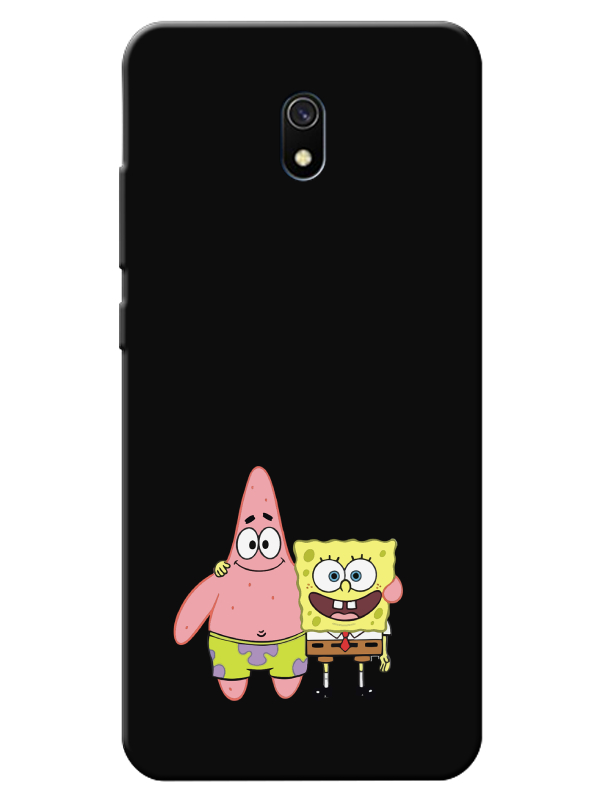 Redmi%208A%20Sünger%20Bob%20Ve%20Patrickstar%20Siyah%20Telefon%20Kılıfı