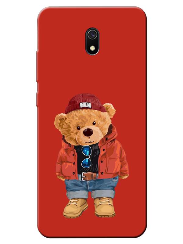 Redmi%208A%20Teddy%20Bear%20Kırmızı%20Telefon%20Kılıfı