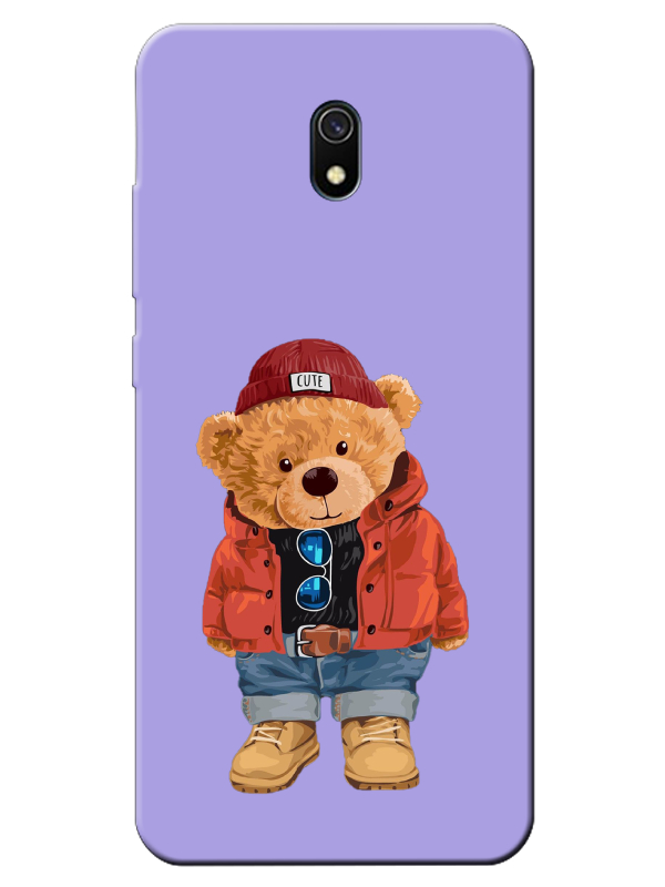 Redmi%208A%20Teddy%20Bear%20Lila%20Telefon%20Kılıfı