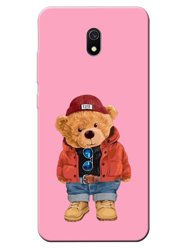 Redmi%208A%20Teddy%20Bear%20Pembe%20Telefon%20Kılıfı