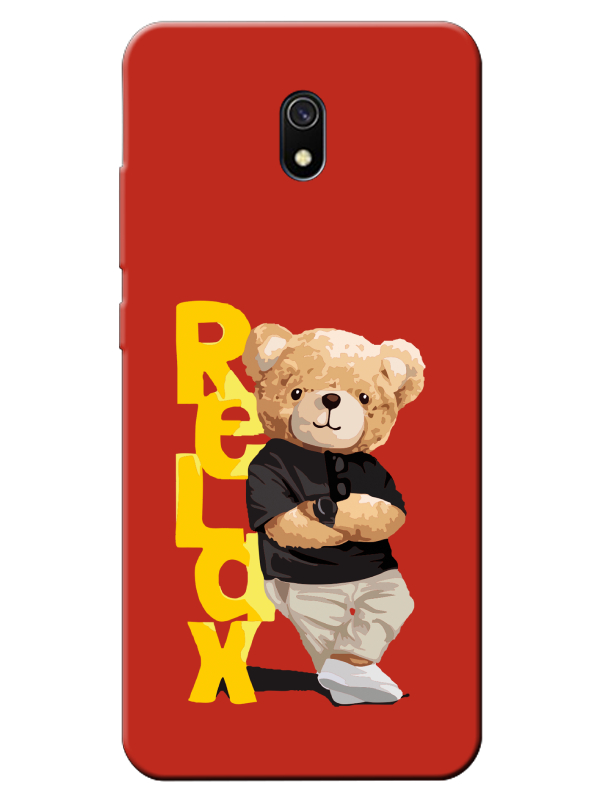 Redmi%208A%20Teddy%20Bear%20Relax%20Kırmızı%20Telefon%20Kılıfı