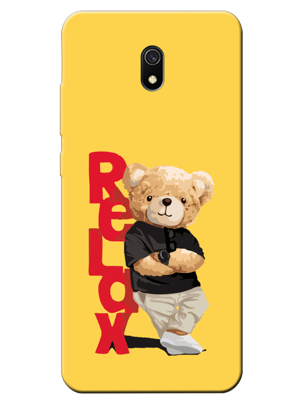 Redmi%208A%20Teddy%20Bear%20Relax%20Sarı%20Telefon%20Kılıfı