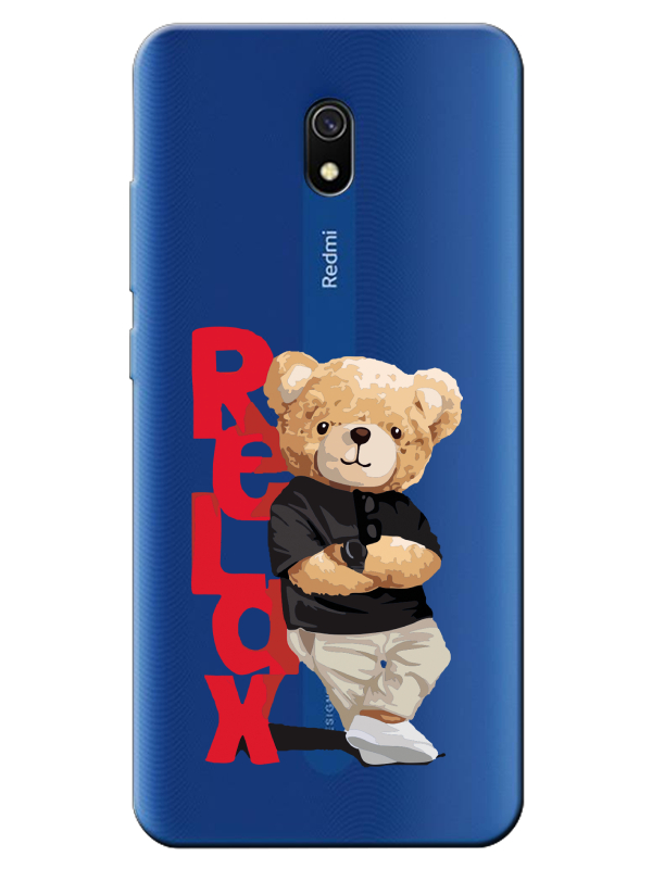 Redmi%208A%20Teddy%20Bear%20Relax%20Şeffaf%20Telefon%20Kılıfı