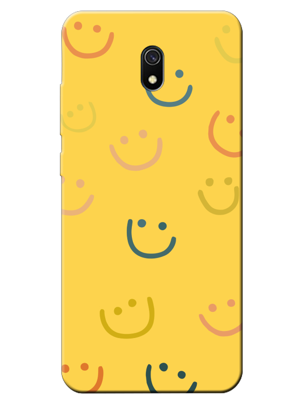 Redmi%208A%20Emoji%20Gülen%20Yüz%20Sarı%20Telefon%20Kılıfı