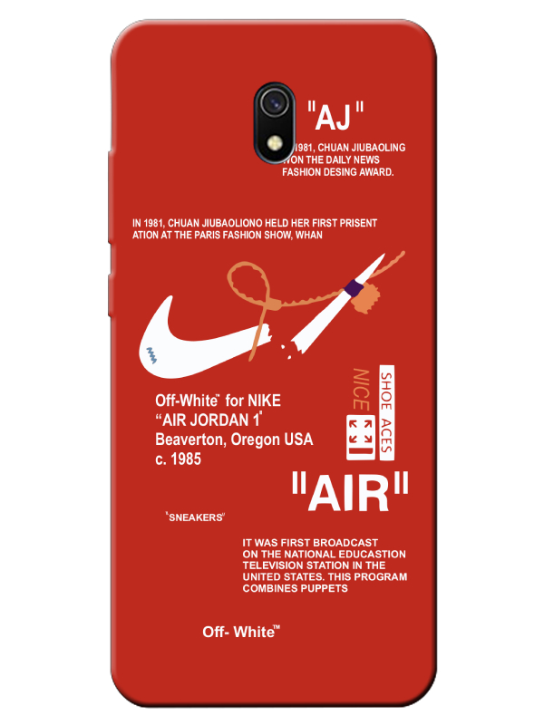 Redmi%208A%20Nike%20Air%20Kırmızı%20Telefon%20Kılıfı