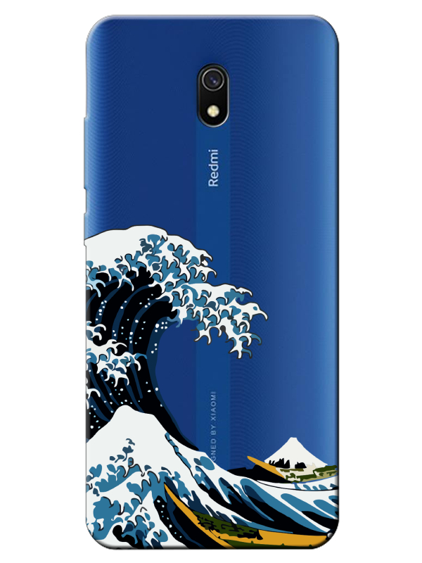 Redmi%208A%20Kanagawa%20Şeffaf%20Telefon%20Kılıfı