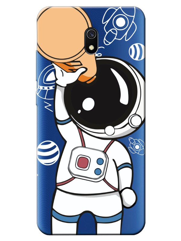 Redmi%208A%20Astronot%20Şeffaf%20Telefon%20Kılıfı