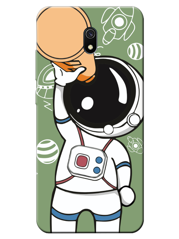 Redmi%208A%20Astronot%20Yeşil%20Telefon%20Kılıfı