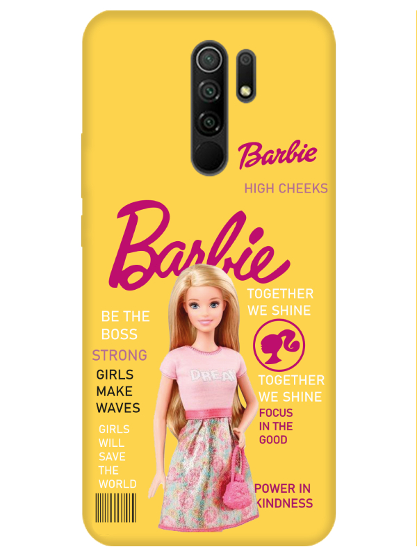 Redmi%209%20Barbie%20Sarı%20Telefon%20Kılıfı