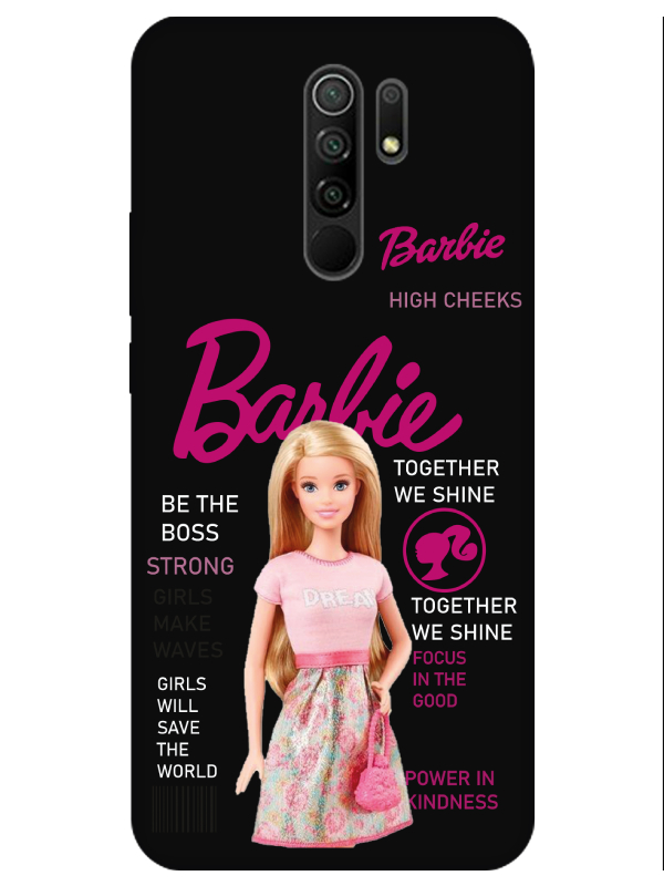 Redmi%209%20Barbie%20Siyah%20Telefon%20Kılıfı