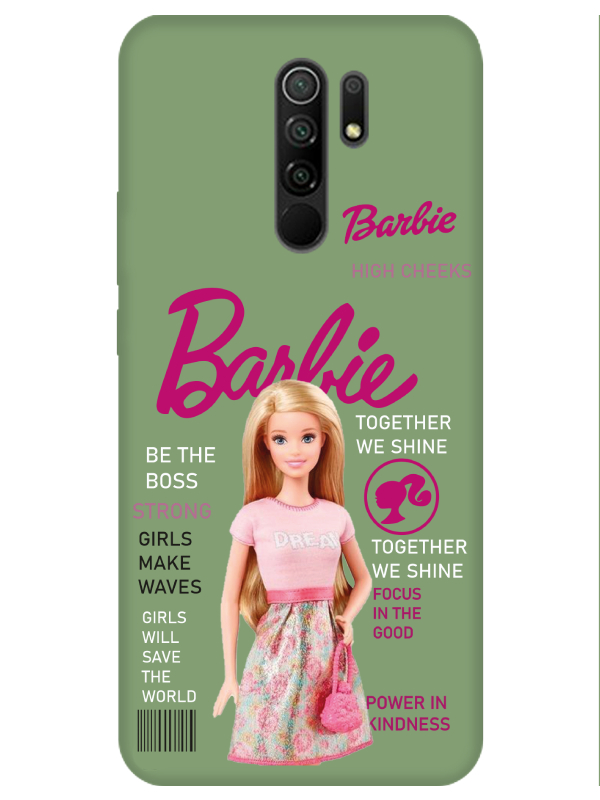 Redmi%209%20Barbie%20Yeşil%20Telefon%20Kılıfı