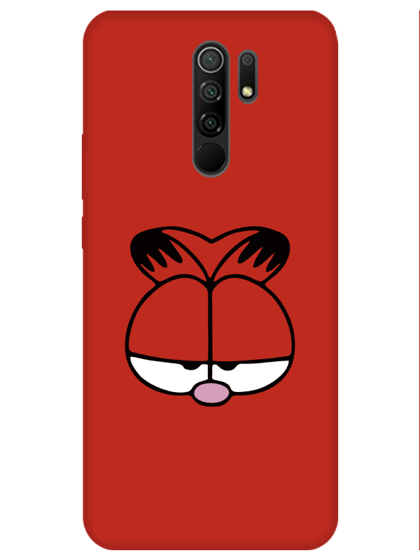 Redmi%209%20Garfield%20Kırmızı%20Telefon%20Kılıfı