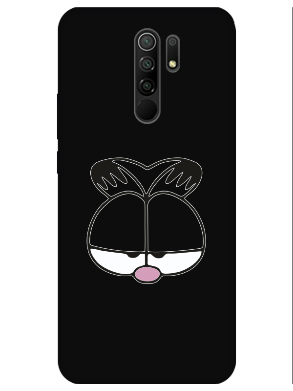 Redmi%209%20Garfield%20Siyah%20Telefon%20Kılıfı