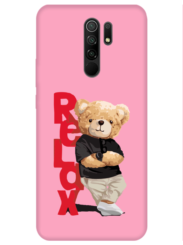 Redmi%209%20Teddy%20Bear%20Relax%20Pembe%20Telefon%20Kılıfı