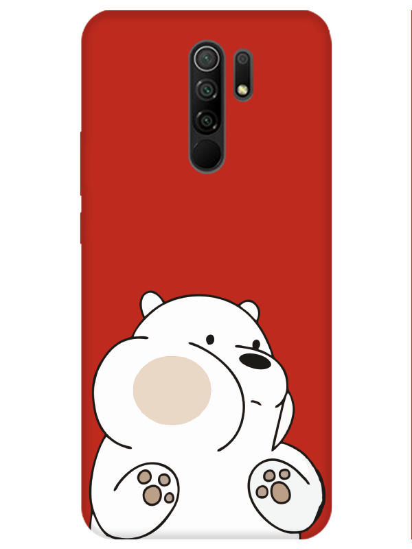 Redmi%209%20Panda%20Kırmızı%20Telefon%20Kılıfı