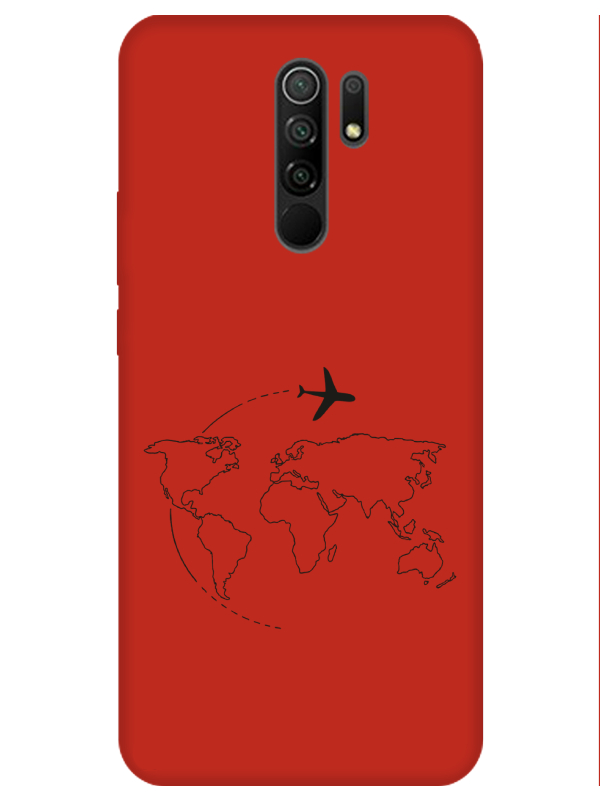 Redmi%209Face%20Art%20Kırmızı%20Telefon%20Kılıfı