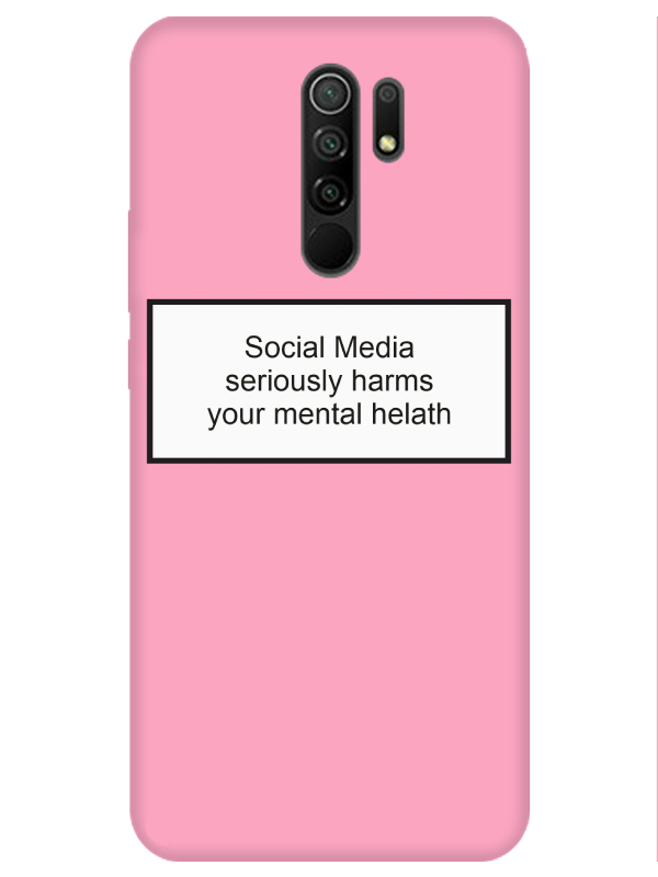 Redmi%209%20Social%20Media%20Pembe%20Telefon%20Kılıfı