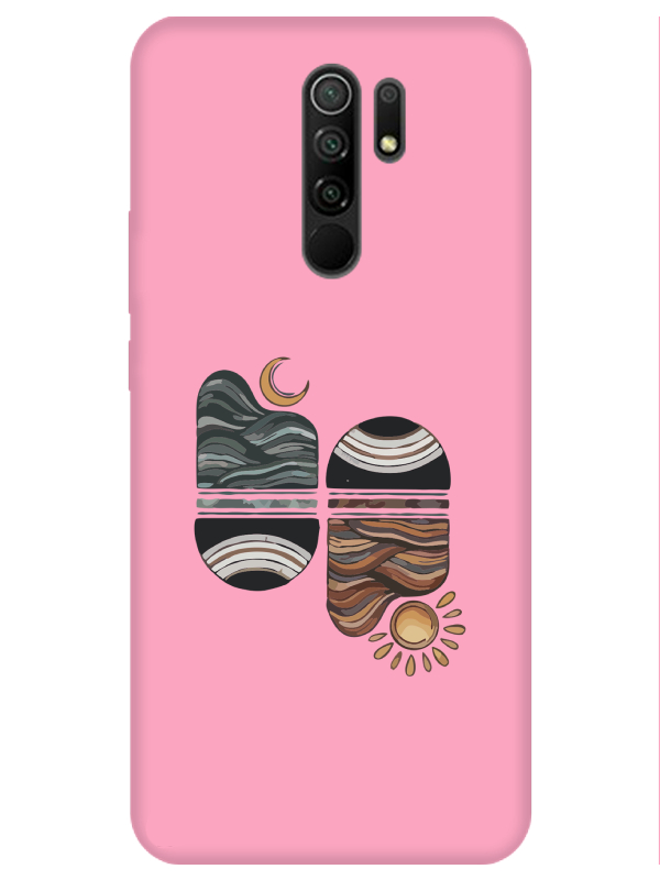 Redmi%209%20Sunset%20Wave%20Pembe%20Telefon%20Kılıfı