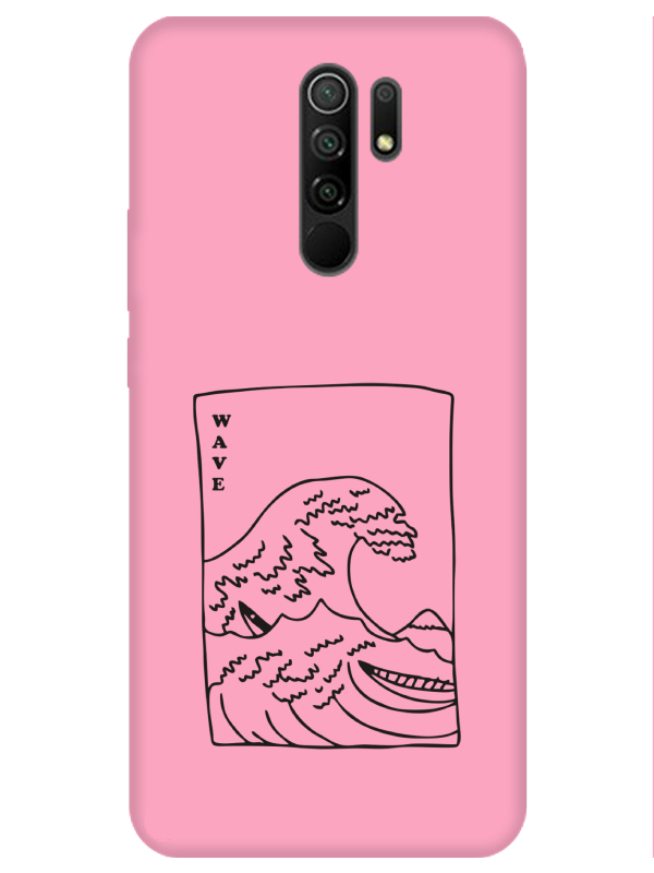 Redmi%209%20Kanagawa%20Wave%20Pembe%20Telefon%20Kılıfı