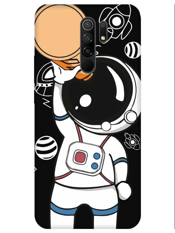 Redmi%209%20Astronot%20Siyah%20Telefon%20Kılıfı