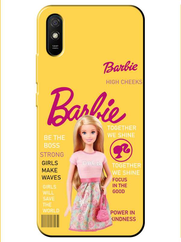 Redmi%209A%20Barbie%20Sarı%20Telefon%20Kılıfı