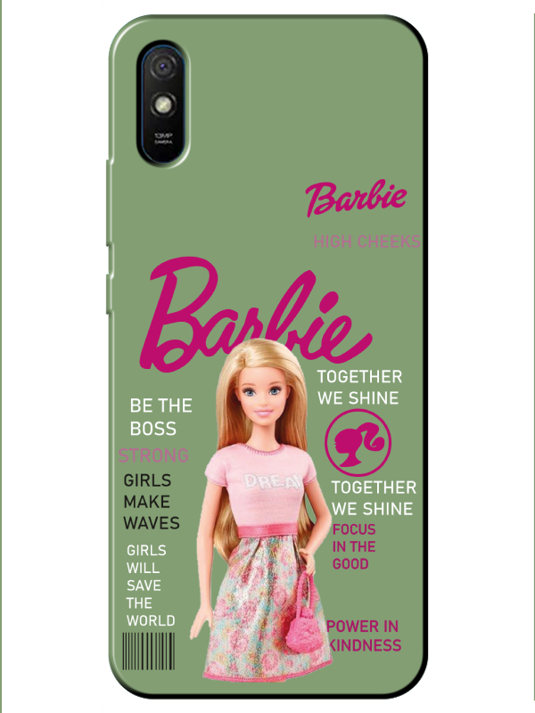 Redmi%209A%20Barbie%20Yeşil%20Telefon%20Kılıfı