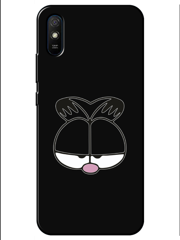 Redmi%209A%20Garfield%20Siyah%20Telefon%20Kılıfı