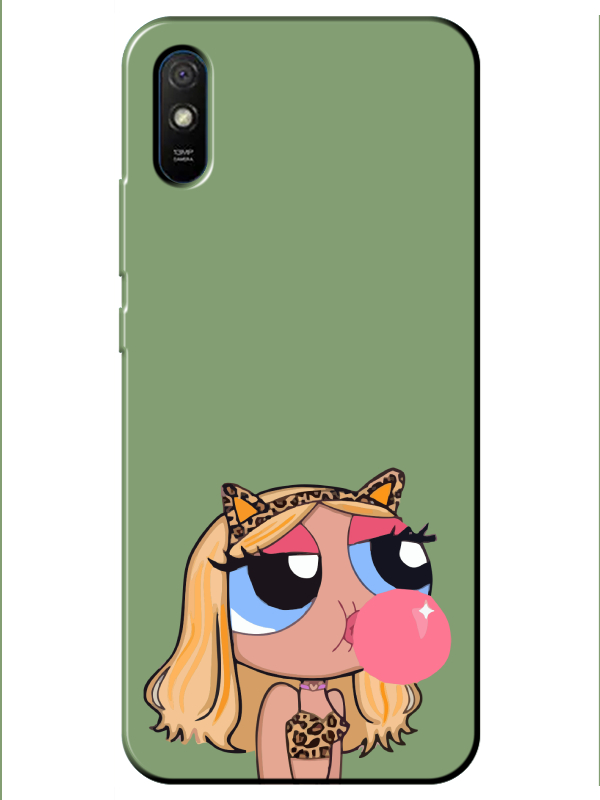 Redmi%209A%20Powerpuff%20Girls%20Yeşil%20Telefon%20Kılıfı