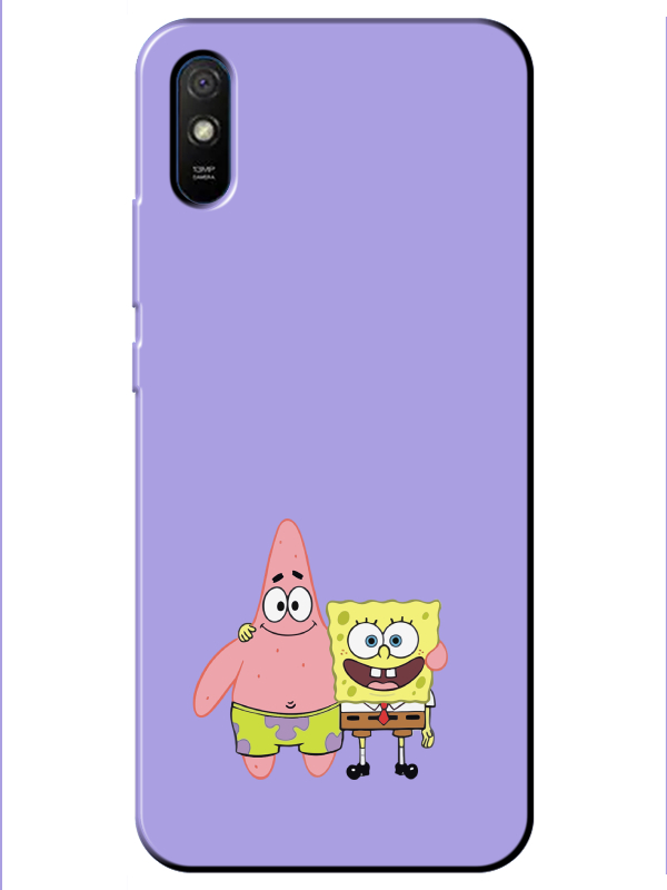 Redmi%209A%20Sünger%20Bob%20Ve%20Patrickstar%20Lila%20Telefon%20Kılıfı