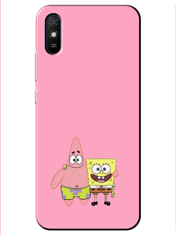 Redmi%209A%20Sünger%20Bob%20Ve%20Patrickstar%20Pembe%20Telefon%20Kılıfı