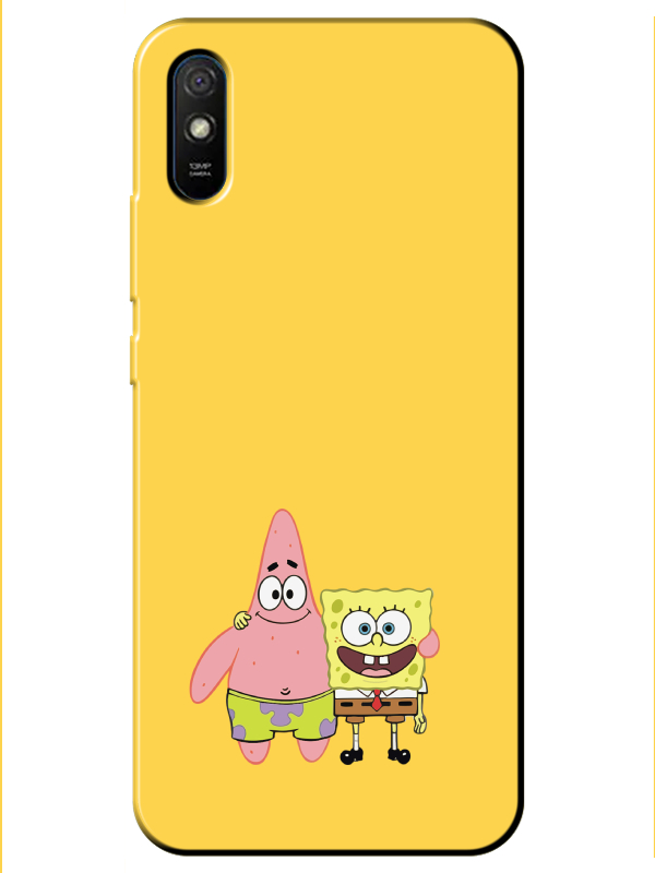 Redmi%209A%20Sünger%20Bob%20Ve%20Patrickstar%20Sarı%20Telefon%20Kılıfı