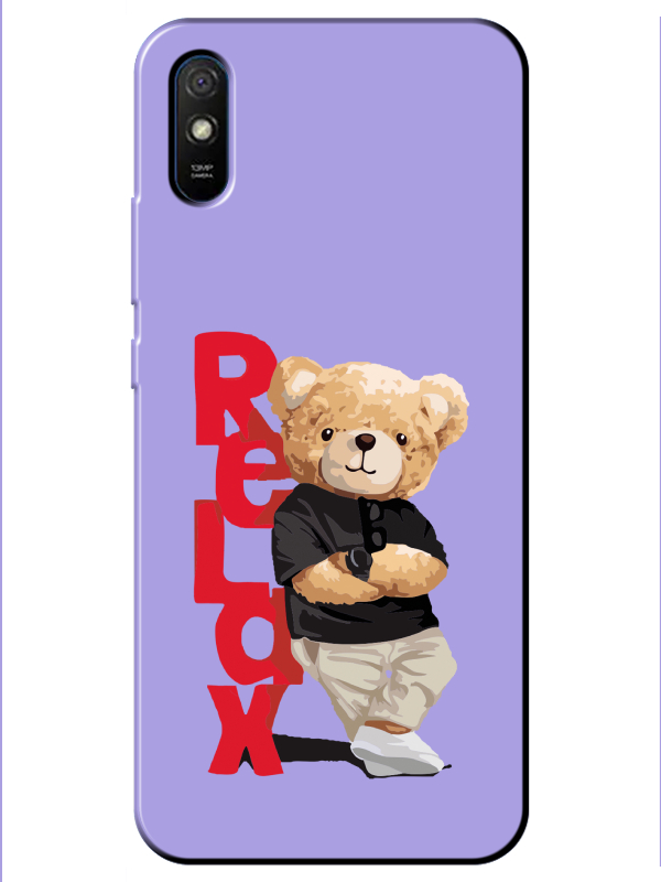 Redmi%209A%20Teddy%20Bear%20Relax%20Lila%20Telefon%20Kılıfı