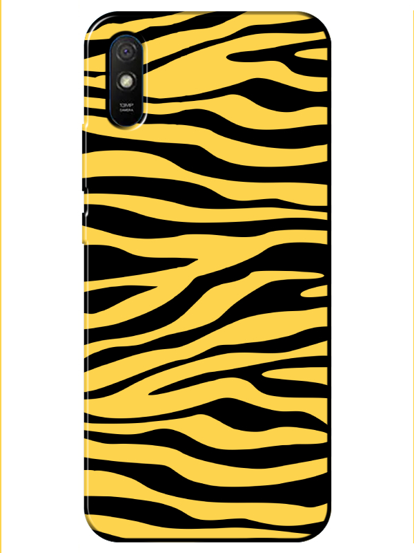 Redmi%209A%20Zebra%20Desen%20Sarı%20Telefon%20Kılıfı