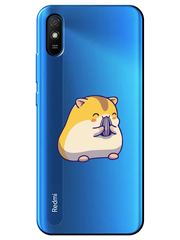 Redmi%209A%20Sevimli%20Hamster%20Şeffaf%20Telefon%20Kılıfı