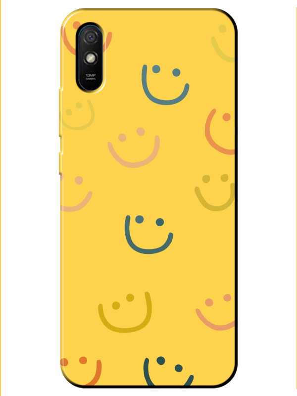 Redmi%209A%20Emoji%20Gülen%20Yüz%20Sarı%20Telefon%20Kılıfı