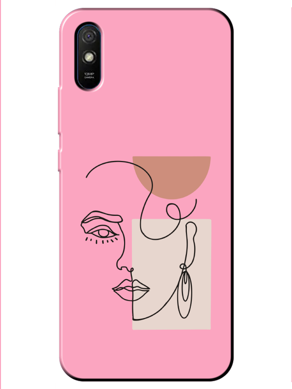 Redmi%209A%20Women%20Art%20Pembe%20Telefon%20Kılıfı