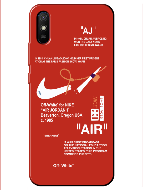 Redmi%209A%20Nike%20Air%20Kırmızı%20Telefon%20Kılıfı