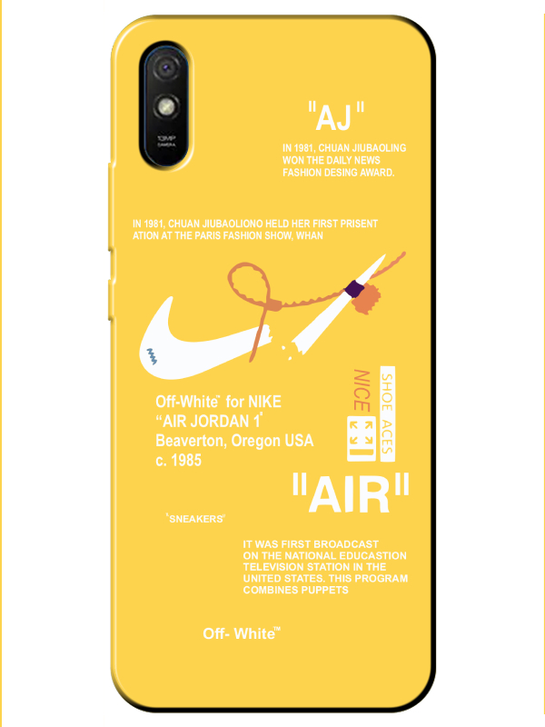 Redmi%209A%20Nike%20Air%20Sarı%20Telefon%20Kılıfı